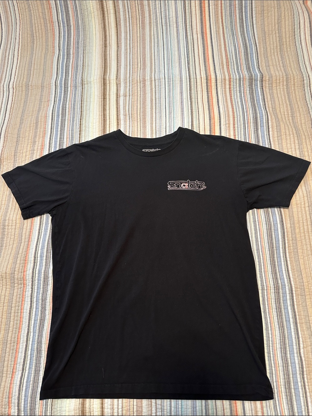 Black Logo Crew Tee - Men
